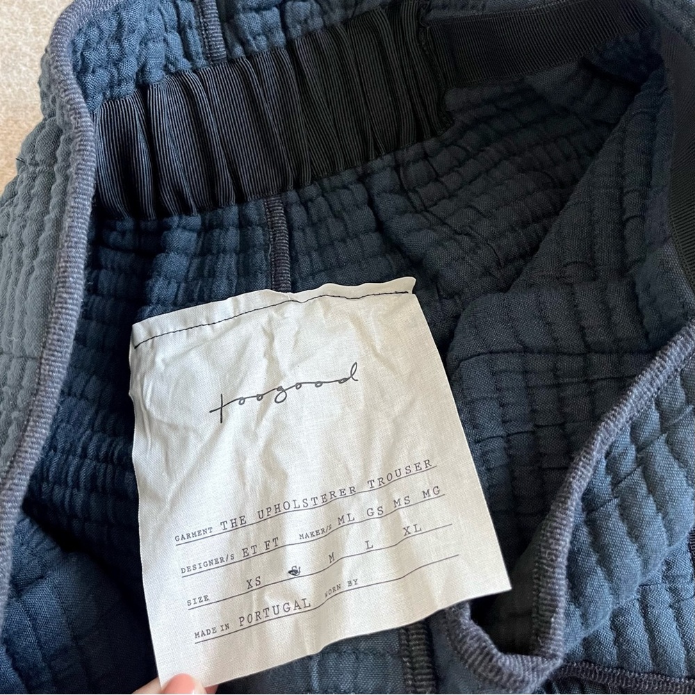 Faye Toogood the Upholsterer trousers- Rope Quilted Pewter - Picture 4 of 11